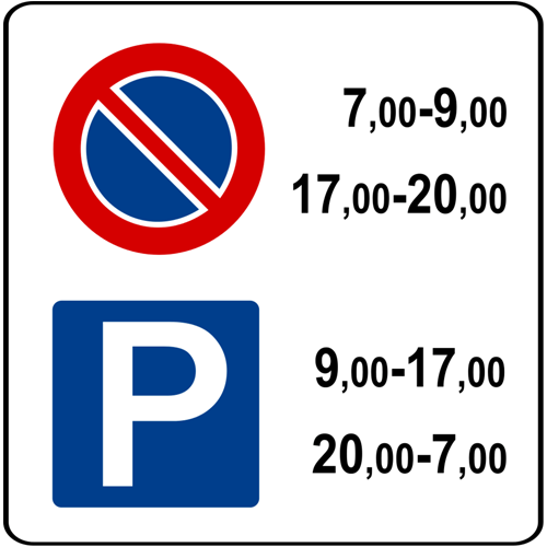 Segnaletica verticale - Segnali di fermata sosta e parcheggio