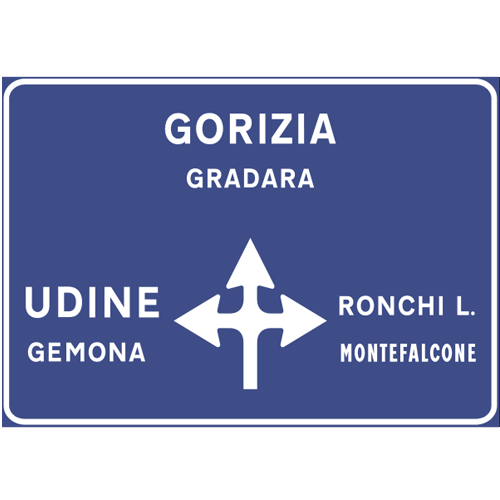 Segnaletica verticale - Segnali di indicazione